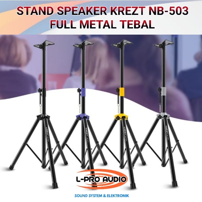 Stand speaker KREZT NB503 tripod NB 503 full besi super kokoh