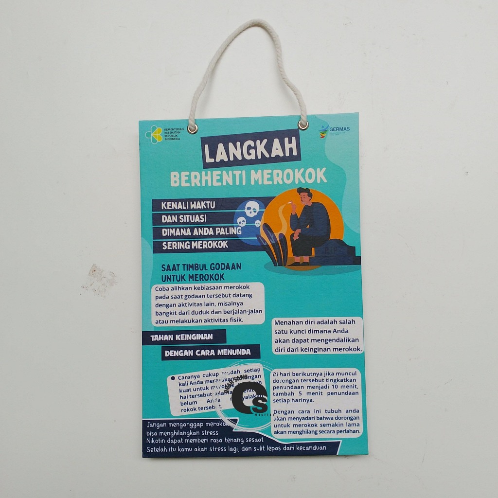 

Hard Poster Langkah Berhenti Merokok - Hindari Rokok - Hard Poster Rokok