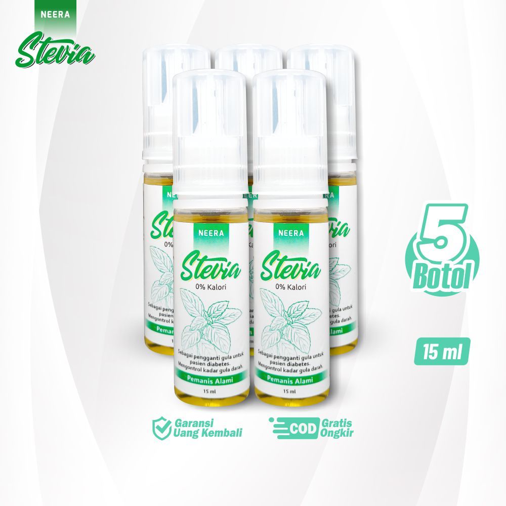 

Pemanis Alami Stevia Pengganti Gula 0% Kalori Paket 5 Botol Cocok Untuk Yang Program Diet