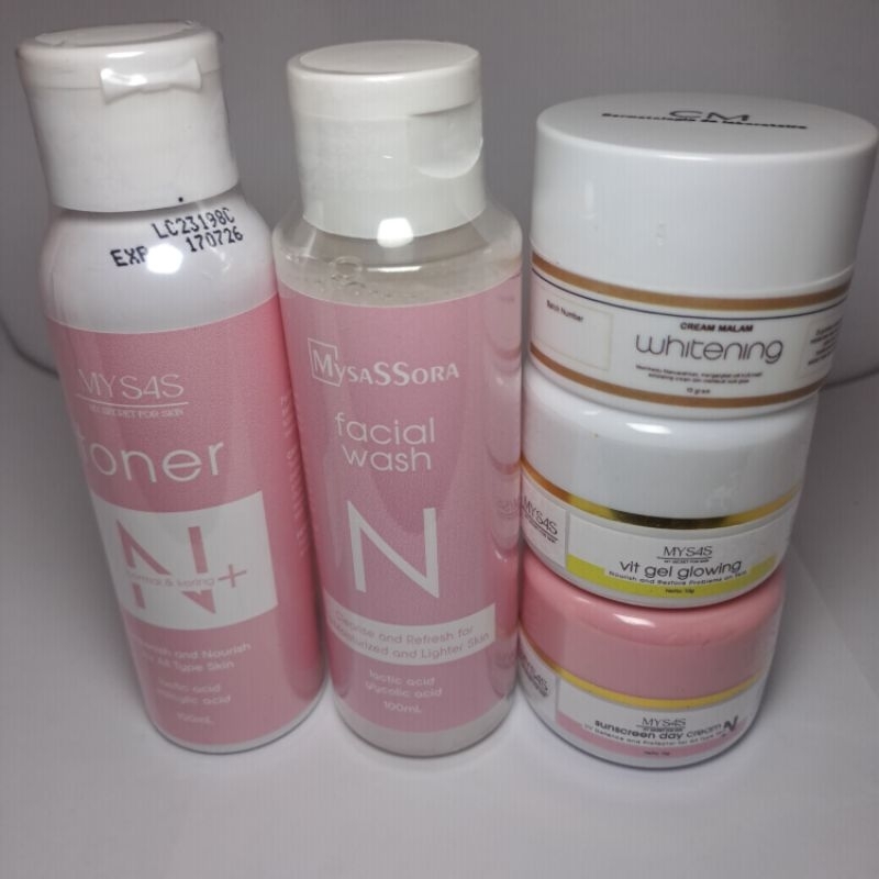 Gratis pouch cantik my sas paket lowing doble glow whitening