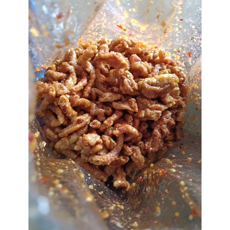 

PROMO!!! KERIPIK KRIPIK USUS CRISPY PEDAS DAUN JERUK 500gr