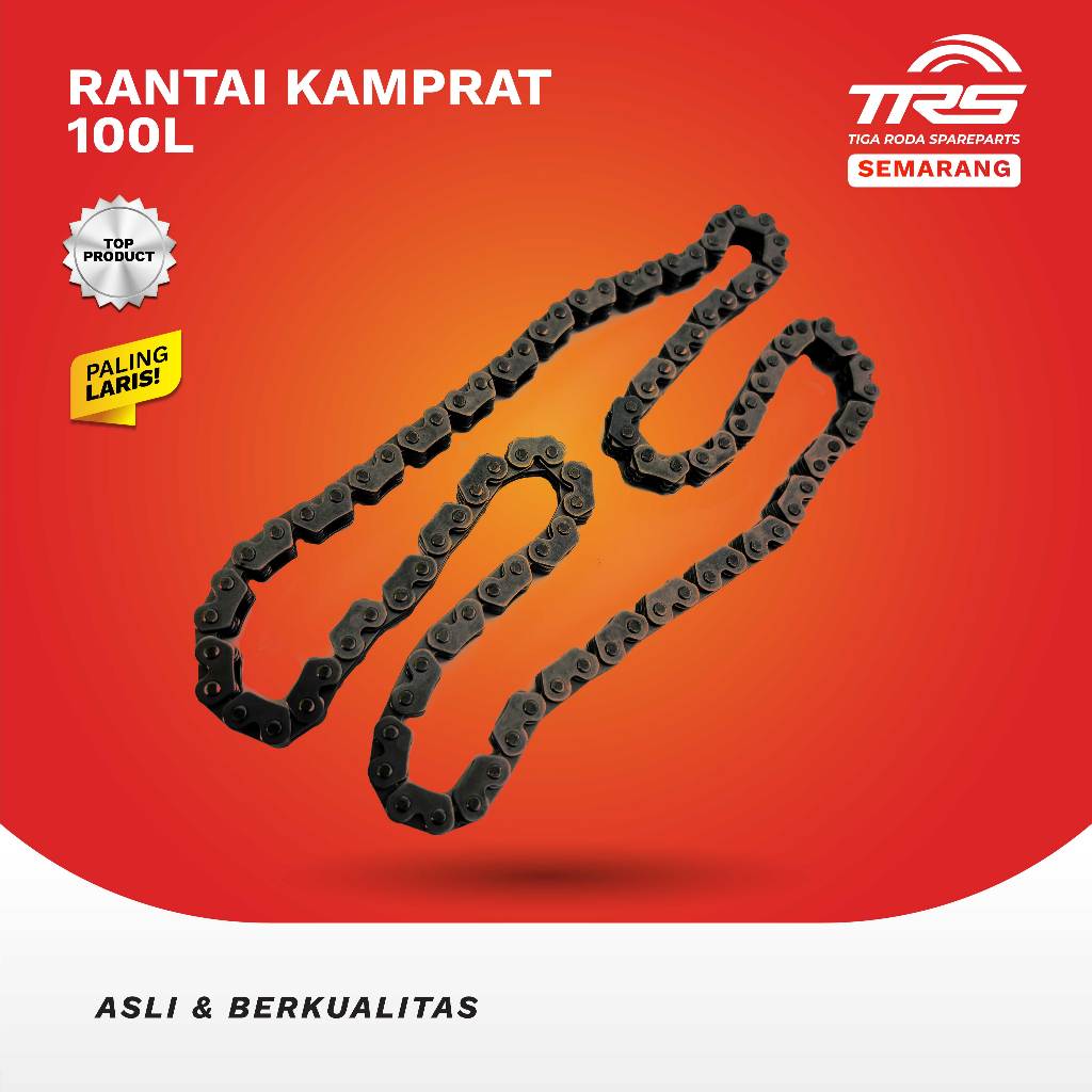 TRS Rantai Kamprat 100L Motor Roda Tiga Viar Vixr Pnp Cb Gl100 Gl Neotech Gl Max Gl 125 Spareparts O