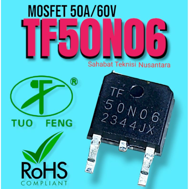 Mosfet 50N06 t To-252 | mosfet SMD TF50N06 Original 50A/60V