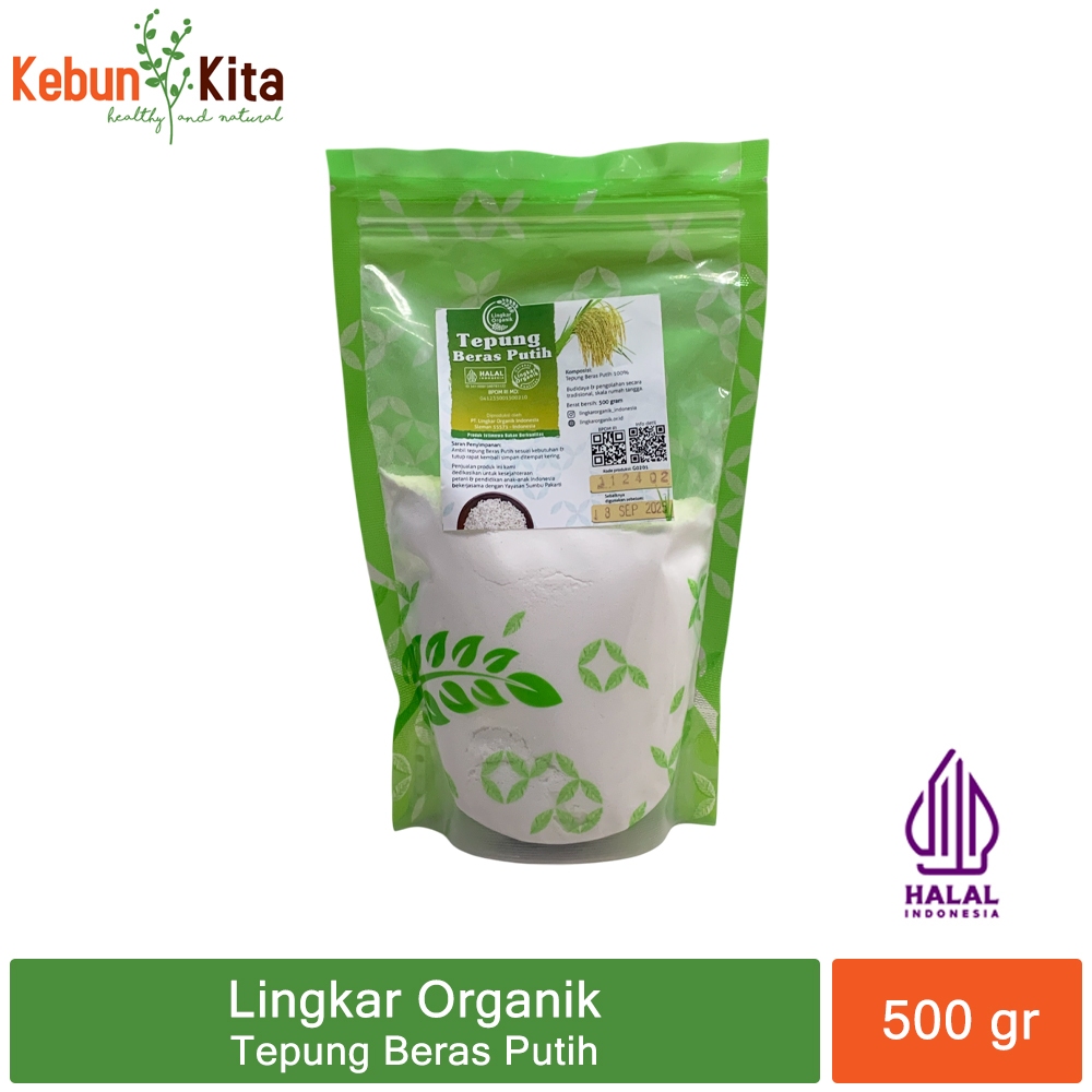 

Lingkar Organik Tepung Beras Putih 500 gr