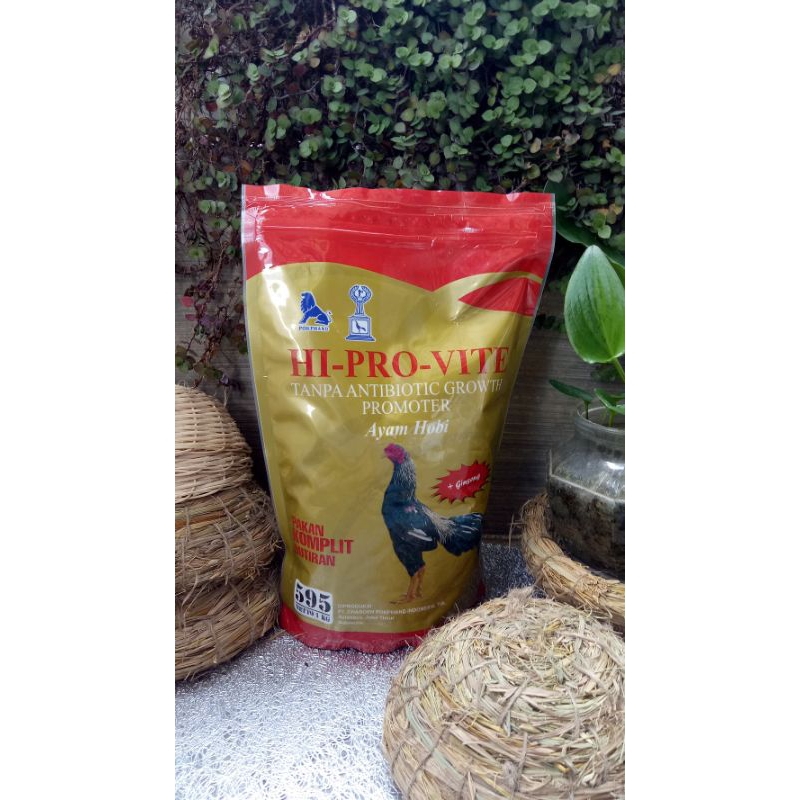 PAKAN AYAM 595K HI PRO VITE PAKAN AYAM BANGKOK DEWASA pakan jadi dengan gabah dan ginseng