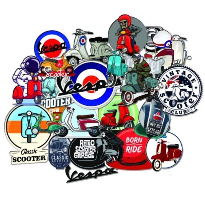 

Stiker VESPA SCOOTER Cutting Vinyl