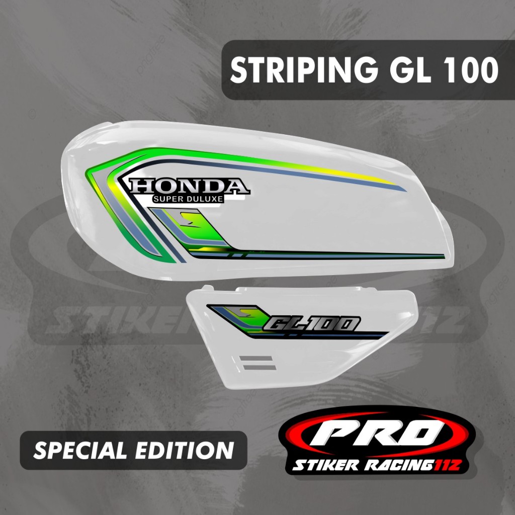 STRIPING STIKER LIS VARIASI HONDA GL 100 GL STRIPING VARIASI HONDA GL 100