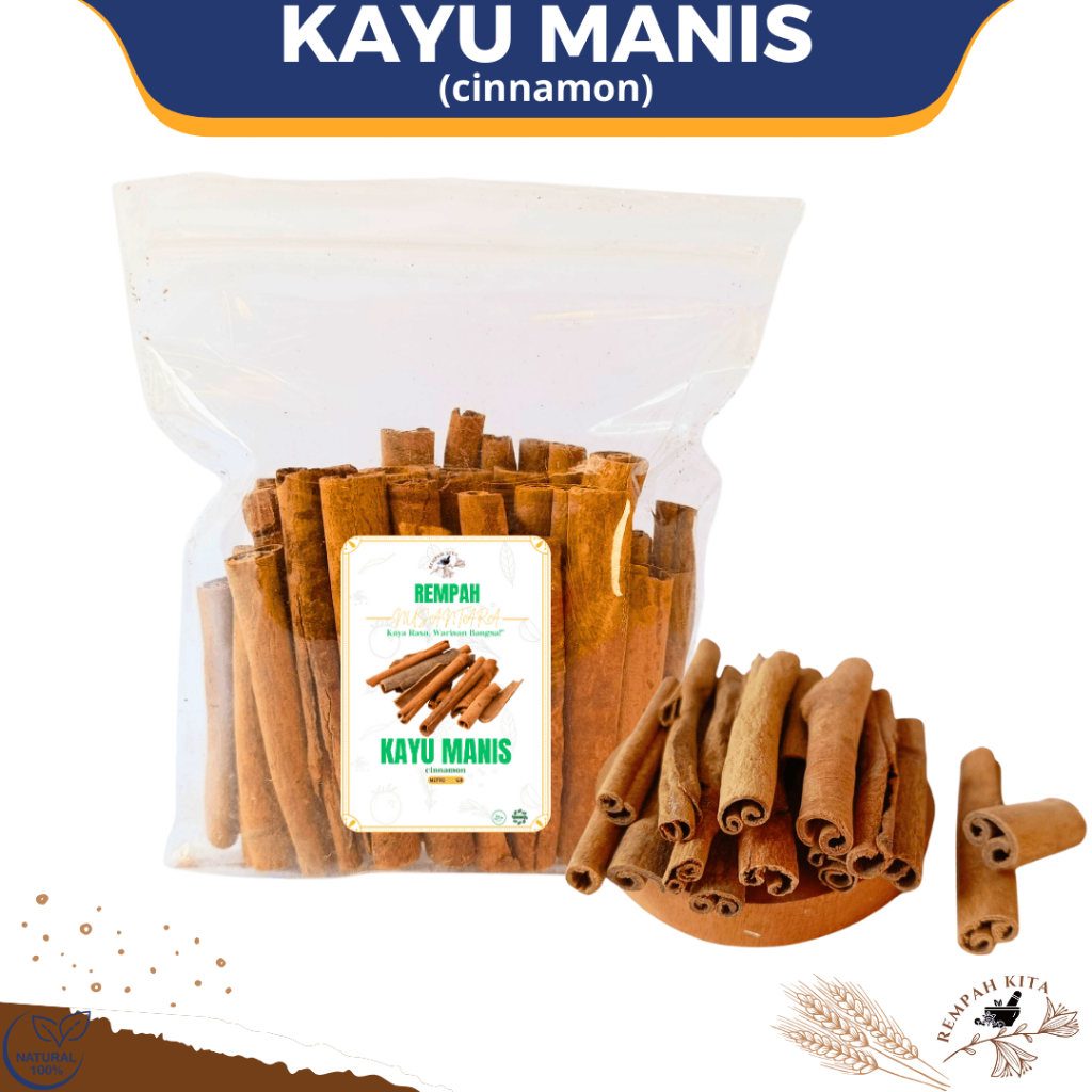 

100gr Kayu Manis Cinnamon Bumbu Rempah & Herbal JSR Kayu manis Batang Asli Super Premium