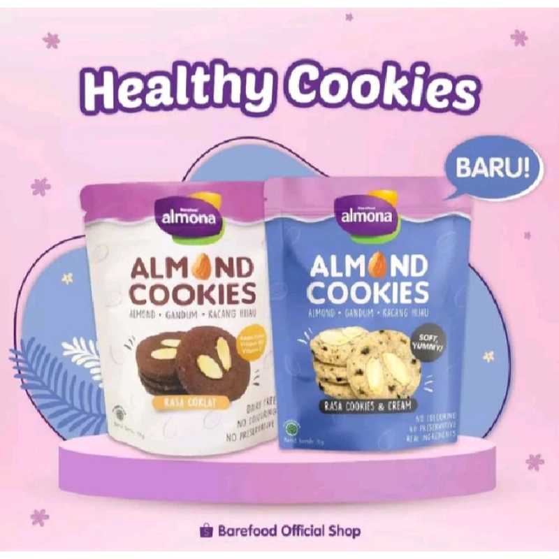 

Kukis Almona Almond Cookies 90gr / Almona Brownies 50gr
