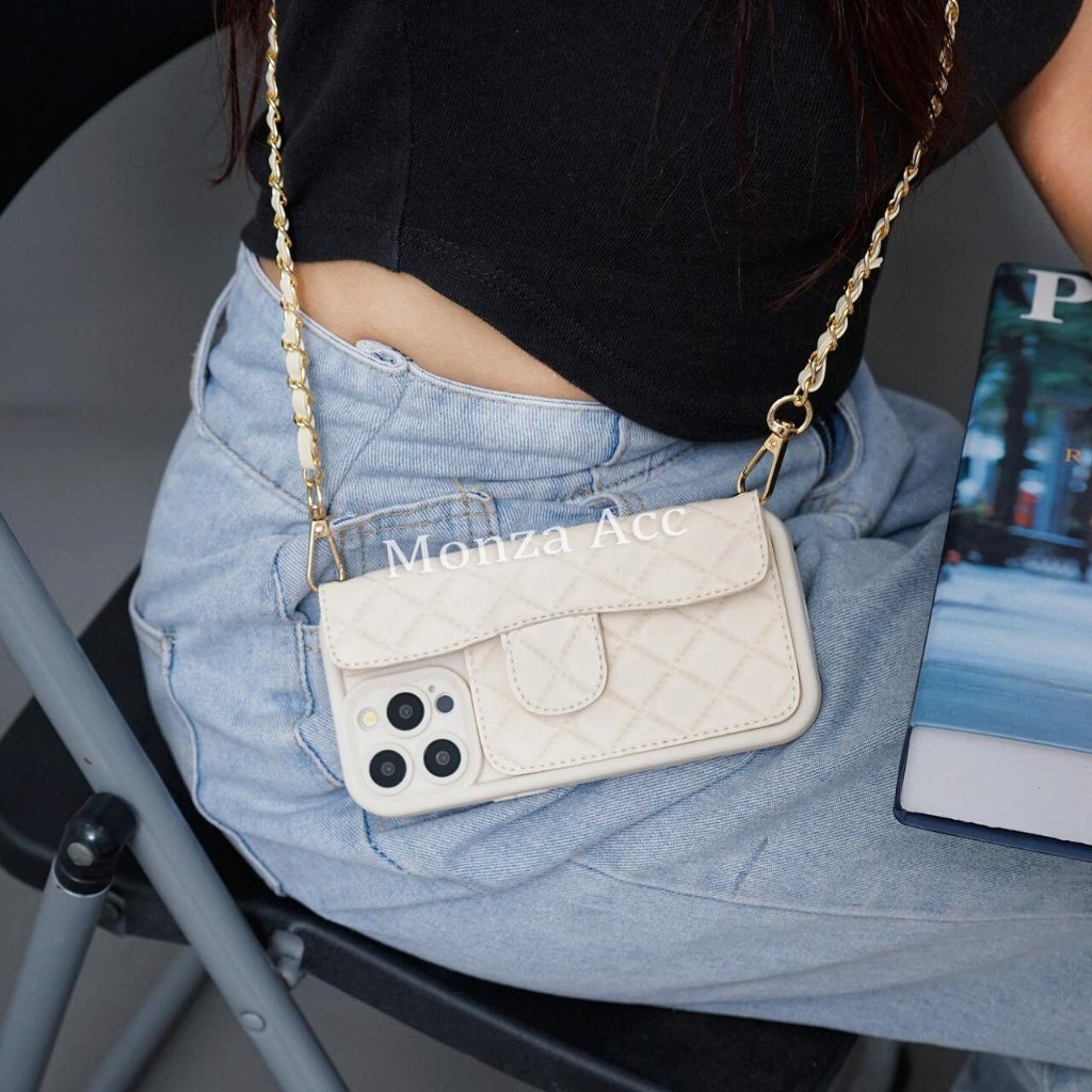 Case Dompet Tali Rantai Untuk Xiaomi Redmi A3 Note 13 4G 13C 12C 10C Note 9 Note 8 9C 9A 9T 7 - PRE