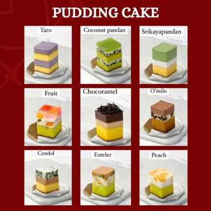 

Pudding Cake 36 pcs 6-9 Rasa