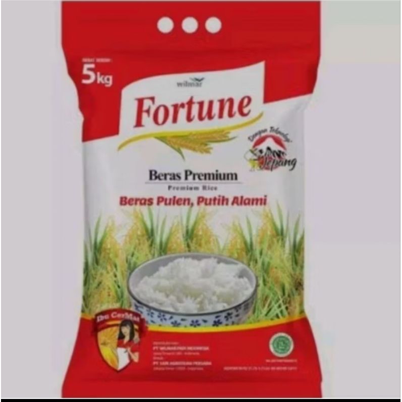 

Beras Fortune 5kg Berkualitas Pulen