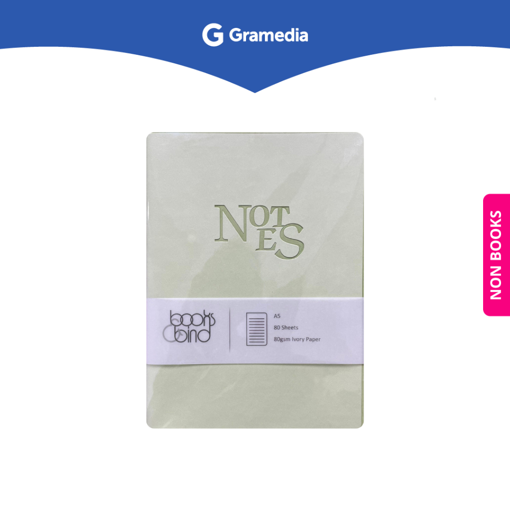 

Gramedia Depok - BOOKS&BIND NB -NOTES- DEBOSS A5 PASTEL GREEN