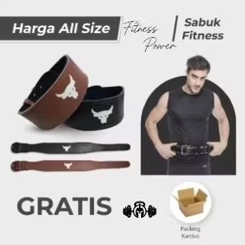 SABUK FITNESS GYM BAHAN SEMI KULIT/WEIGHT LIFTING BELT FITNESS