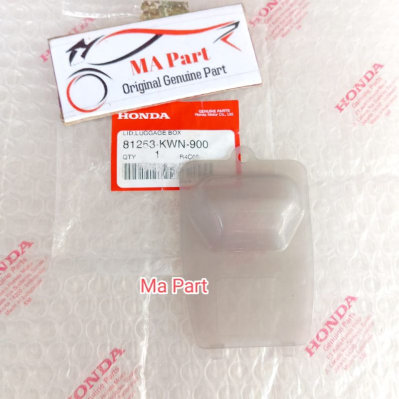 CAP TUTUP BOK BAGASI BAWAH JOK LID LUGGAGE BOX PCX 125 150 CBU THAILAND ORIGINAL 81253KWN900