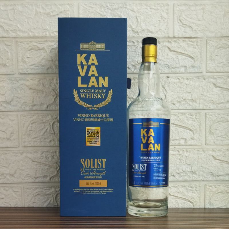 Botol Kosong Kavalan Solist Vinho Barrique + Box 1Liter