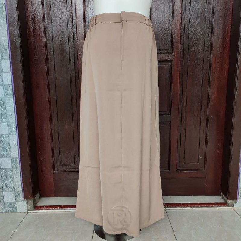 Rok Warna Cream Jumbo Rok Kerja Wanita Rok A Line Panjang Polos Formal Rok Santri RokMengaji  | ROK 