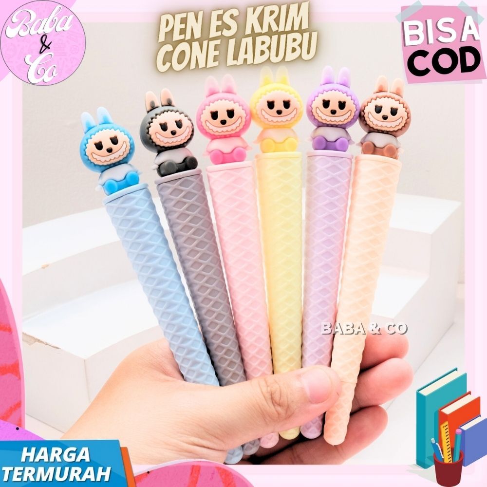 

PEN LUCU LABUBU ES KRIM CONE PULPEN ICE CREAM CONE LABUBU LABU LABU LUCU UNIK IMUT PULPEN LABUBU ES KRIM