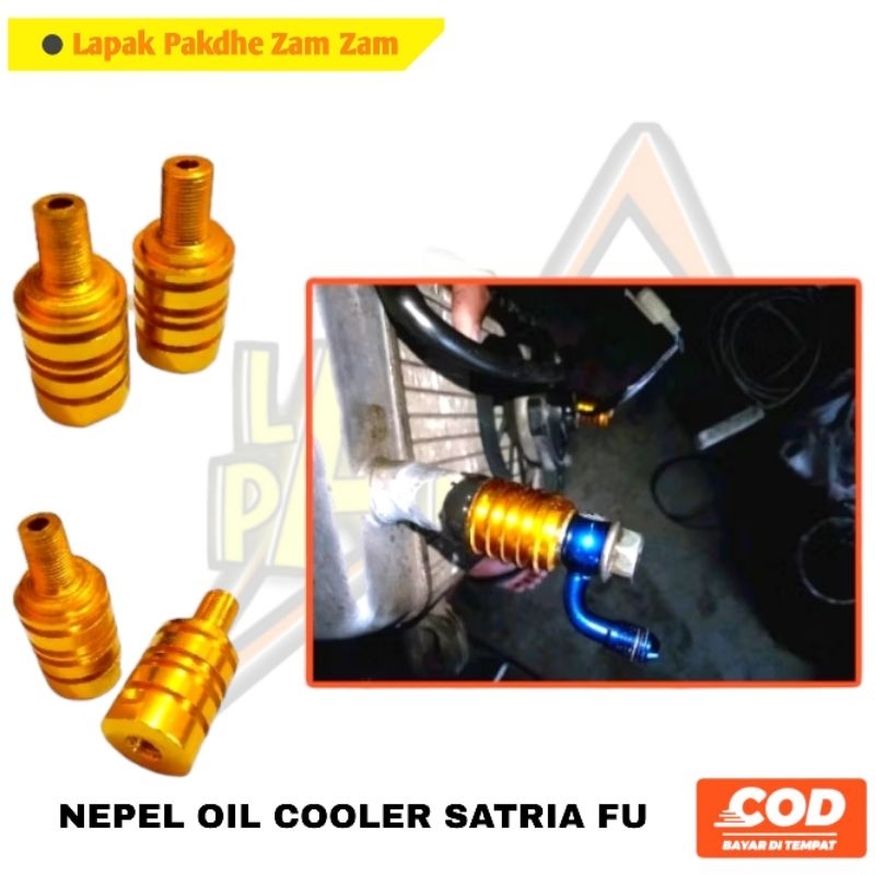Nepel Oil cooler Satria FU 150 Adaptor Oil Cooler Satria FU CNC TRG High Quality