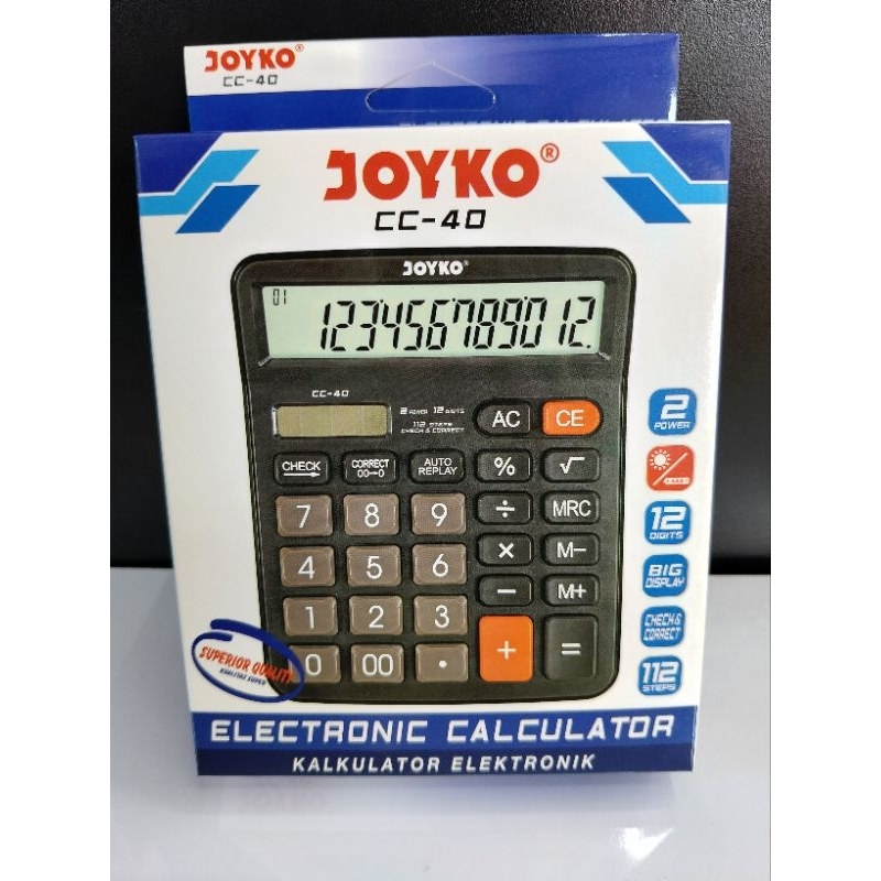

JOYKO - Calculator CC-40 12 Digits Check Correct