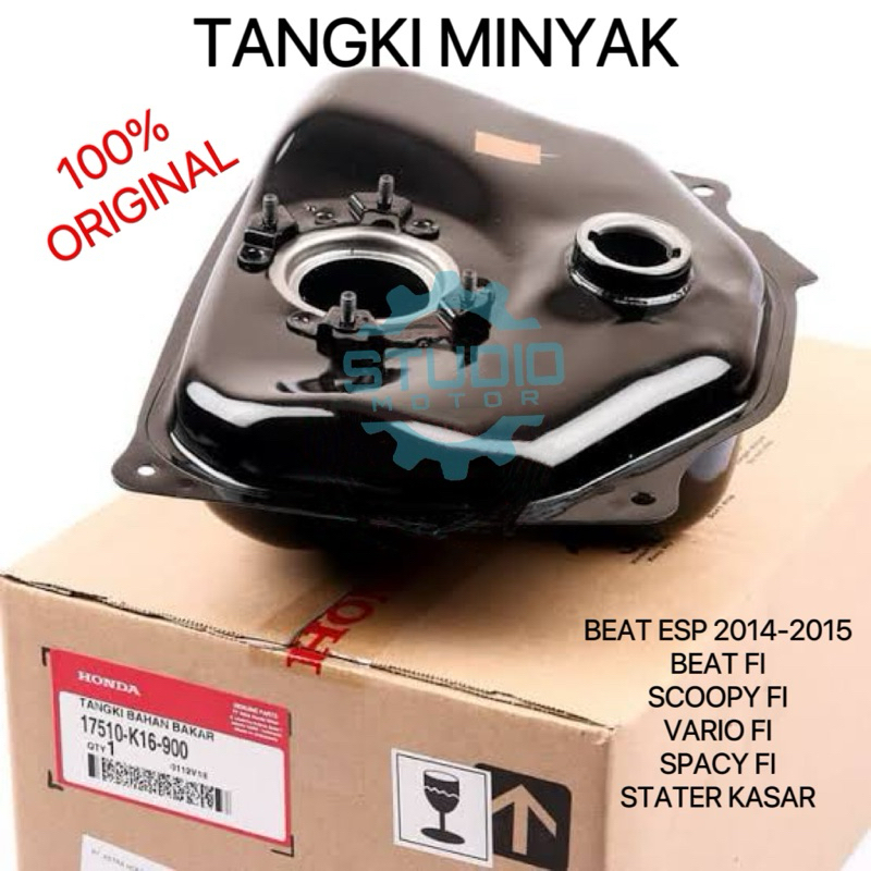 17510K16P90 Tangki Minyak Bensin Fuel Tank Honda Beat Pop Scoopy Vario 110 Fi Injeksi Stater Kasar O