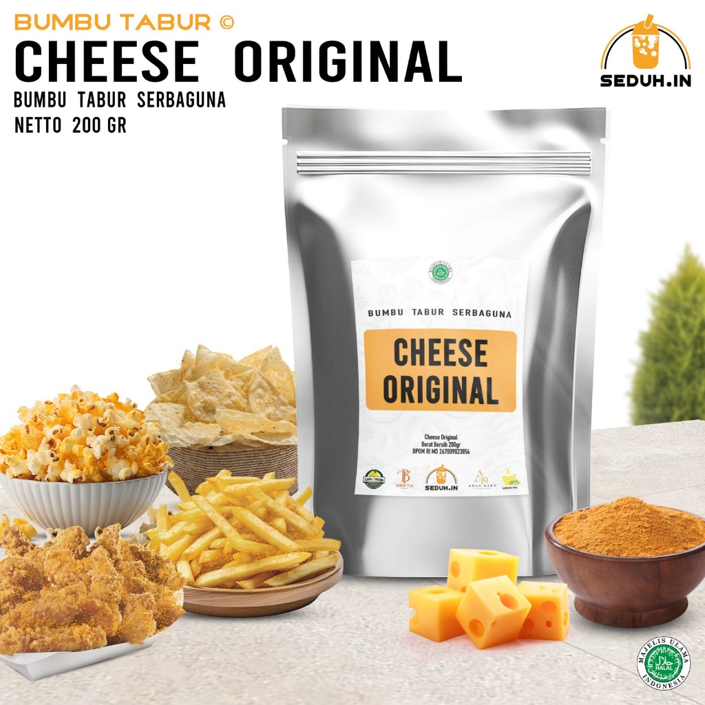 

CHEESE ORIGINAL 200GR / BUMBU TABUR SERBAGUNA PREMIUM