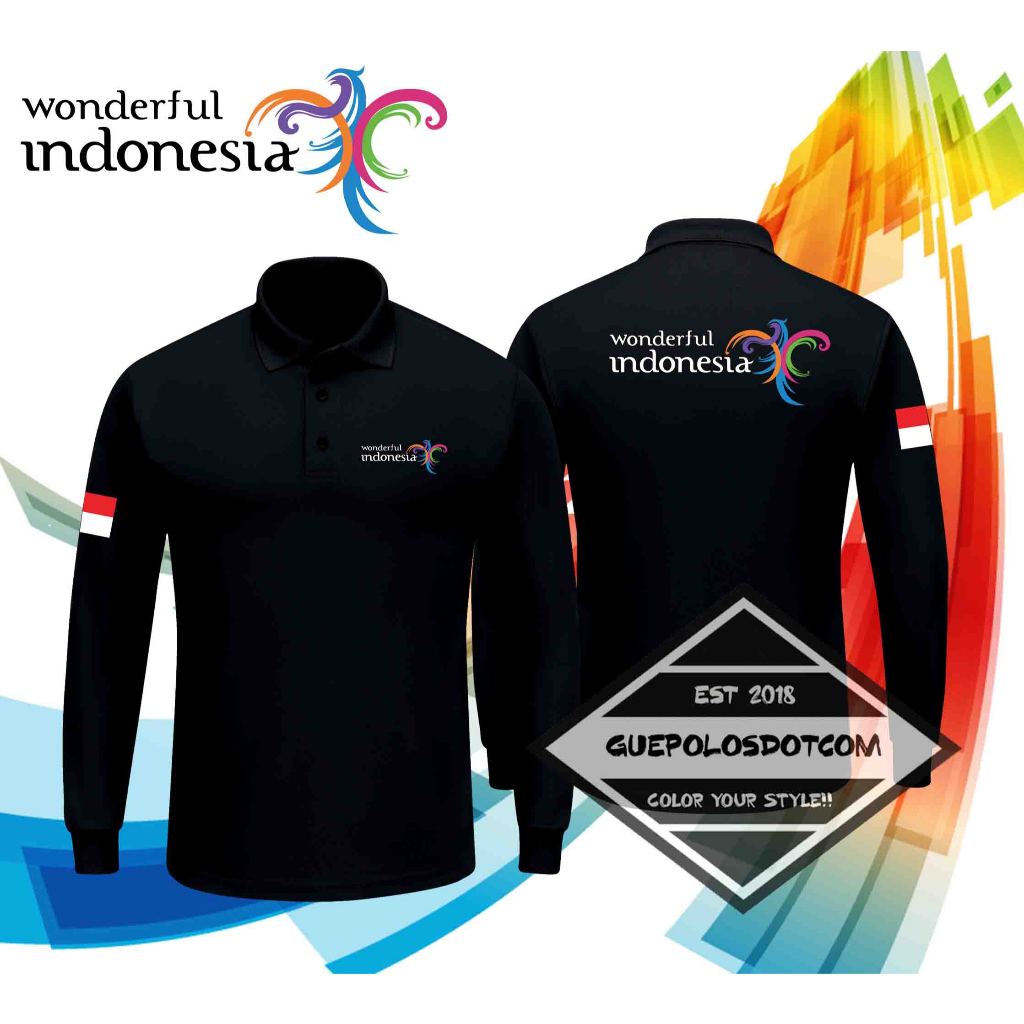 POLOSHIRT WONDERFUL PESONA INDONESIA - BAJU BERKERAH WONDERFUL INDONESIA - POLO KERAH WONDERFUL PESO