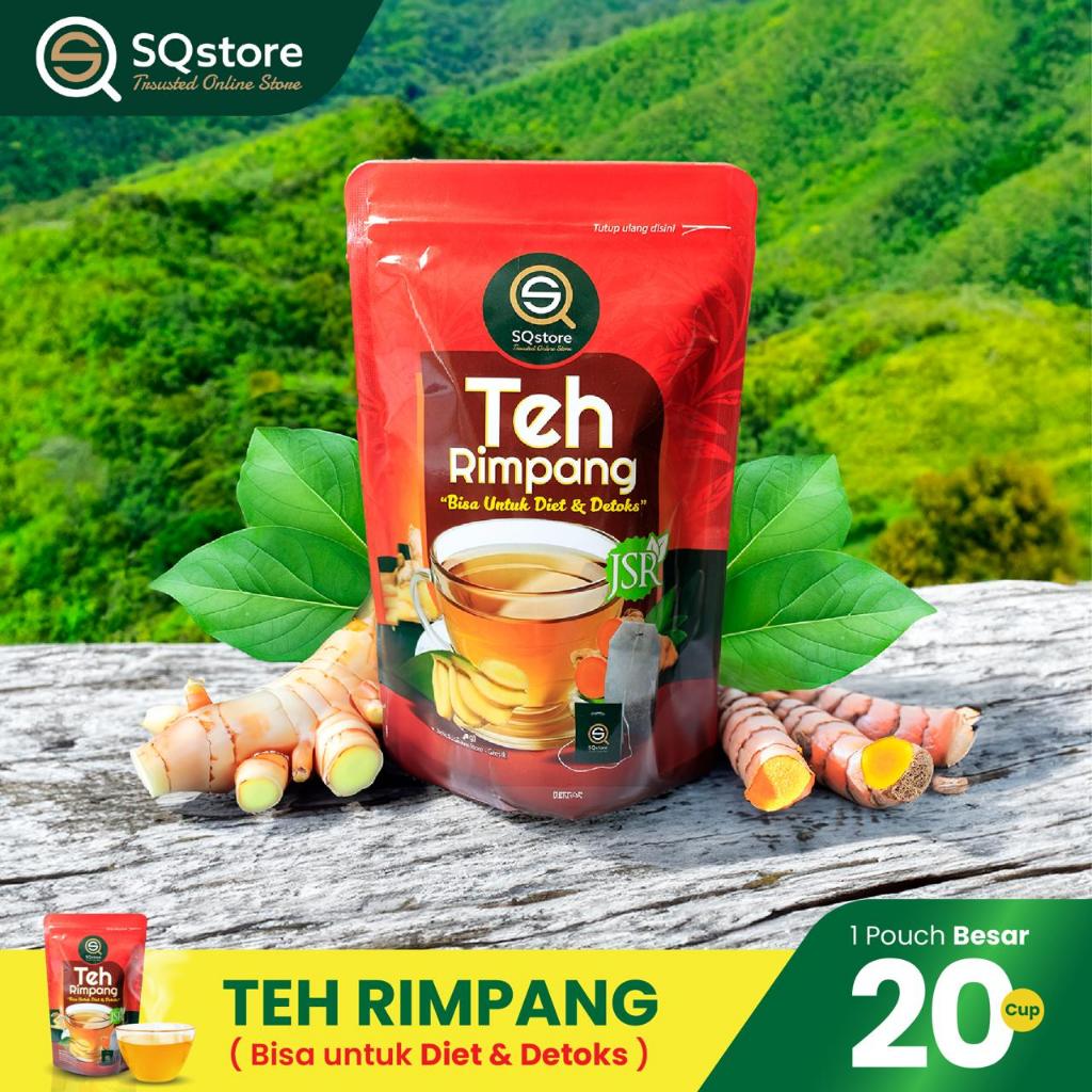 

Teh Rimpang Anti Rempong - SQ Store - isi 20 kantong teh - @ 5 gram - Beli 3 pouch besar gratis 1 pouch kecil