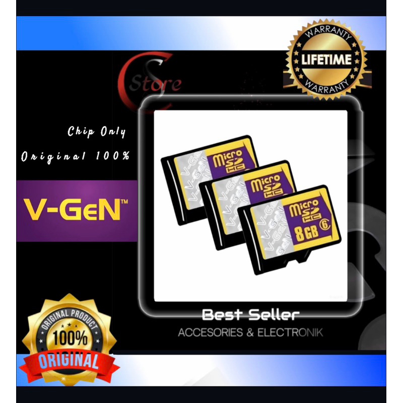 MICRO SD V-GEN 2GB (CHIP ONLY) ORIGINAL 100% - HARGA TERBAIK MICRO SD ORIGINAL