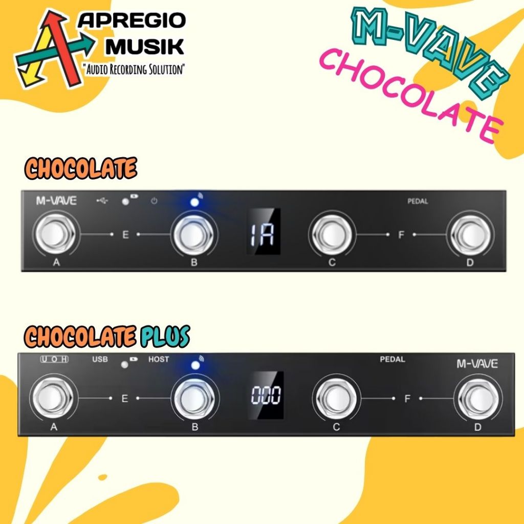 M-VAVE MVAVE CHOCOLATE Chocholate Plus BT Wireless MIDI Controller Foot Switch Pedal Guitar Effect