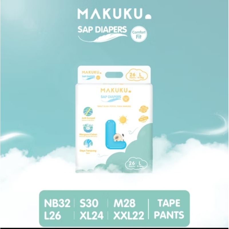 Makuku Diapers Comfort fit L