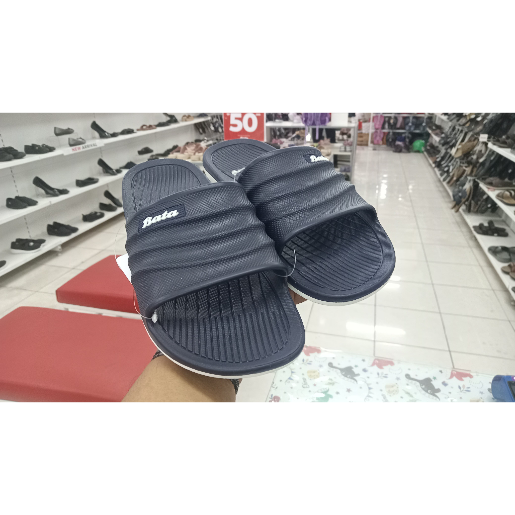 Bata sandal slide karet pria