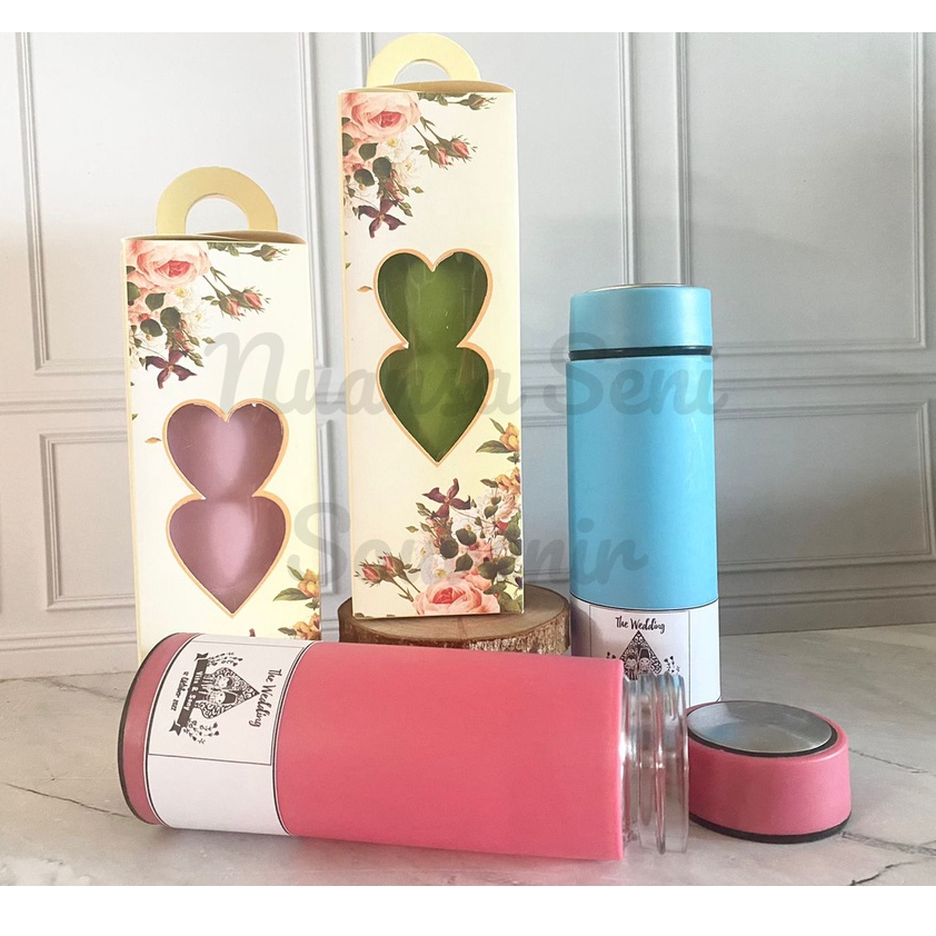 Botol Minum 6oup Polos Air Panas Dingin Termos Thermos Kaca Tumbler Life Glass Polos Warna 450ml