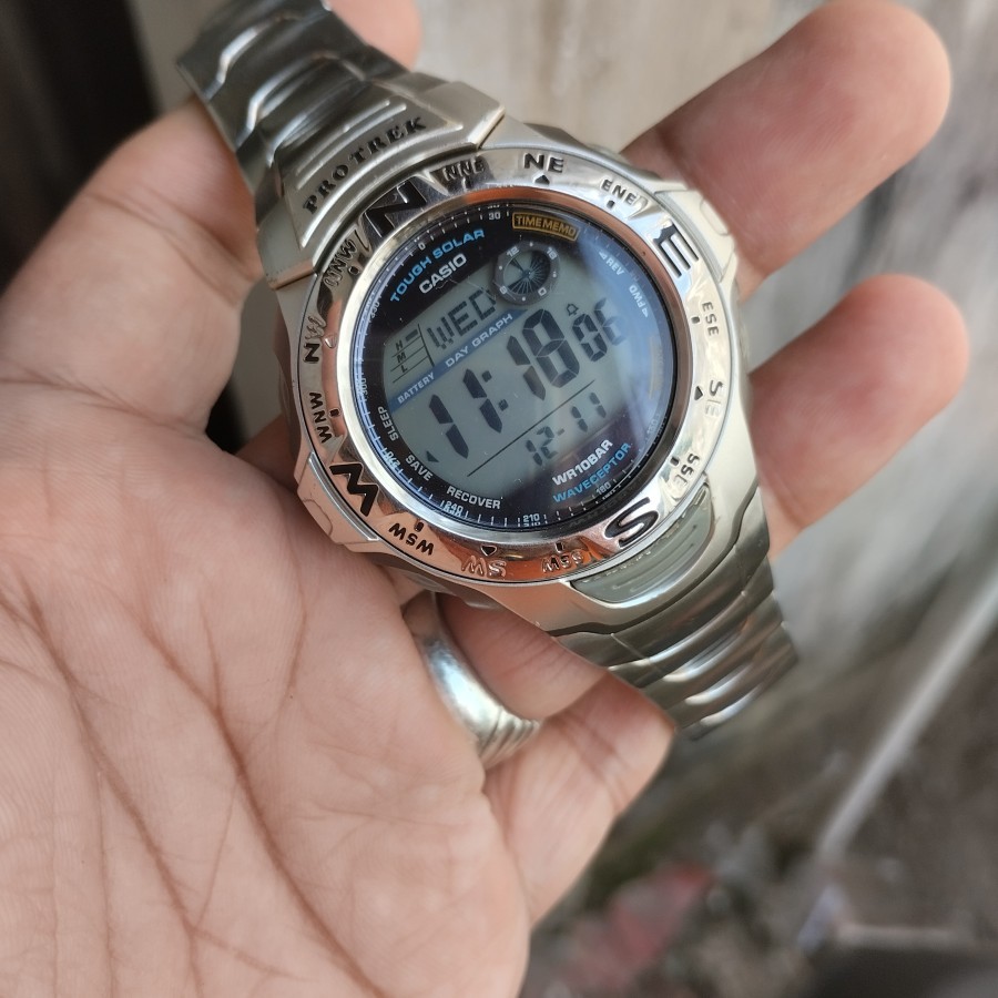 Protrek PRW 100TJ 7F Tough solar waveceptor batangan original second