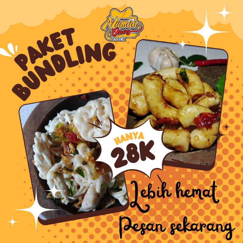 

PAKET BUNDLING MAMAH ONOY ( Seblak Kering + Makaroni Rujak )
