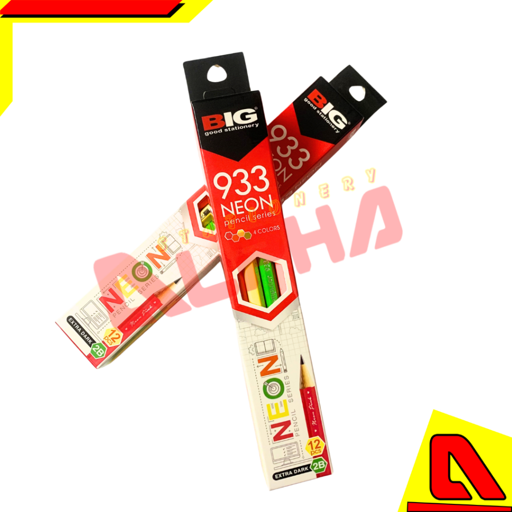 

Pensil 2B Big Neon Pensil 2b Big Warna Elegant Graphite Pencil Standard 933