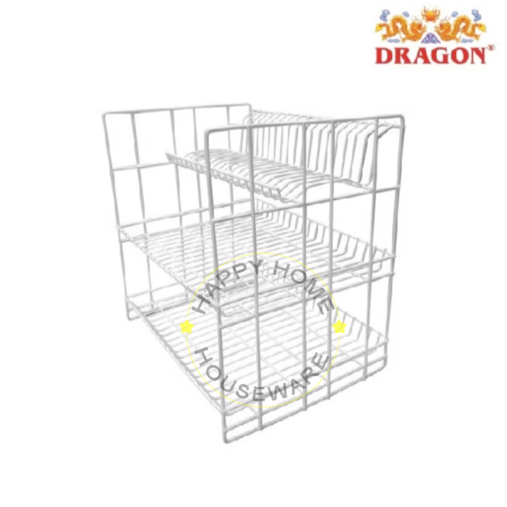 Dragon Rak Piring 3 Susun / Rak Piring 3 Susun Kawat Besi