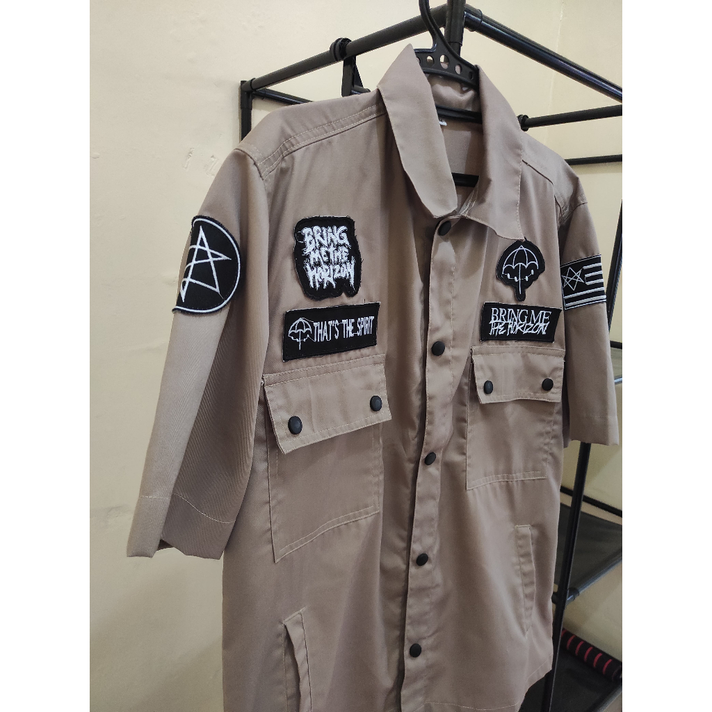 KEMEJA, KEMEJA PARKA SEMI TRUCKER ABU-ABU, JAKET PARKA SEMI TRUCKER MOTIF,  KEMEJA PRIA WANITA, KEME