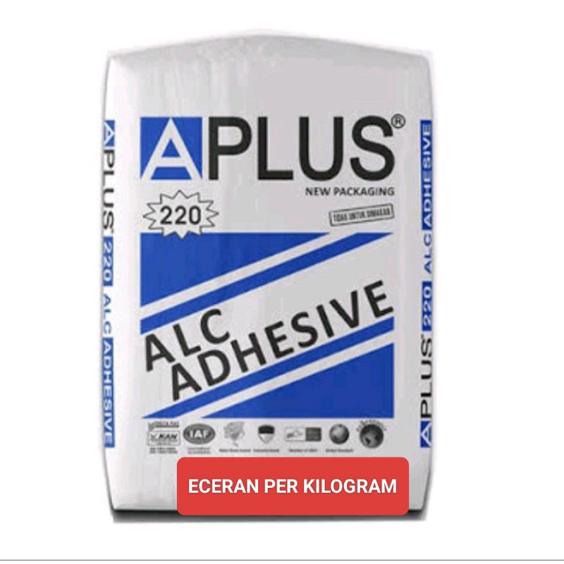 Semen Aplus 200 ALC Adhesive Eceran Per Kilogram Semen Perekat Hebel Bata Ringan