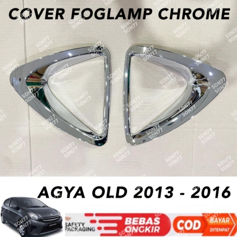 Foglamp Cover Agya 2013 2014 2016 Fog Lamp Platinum Chrome