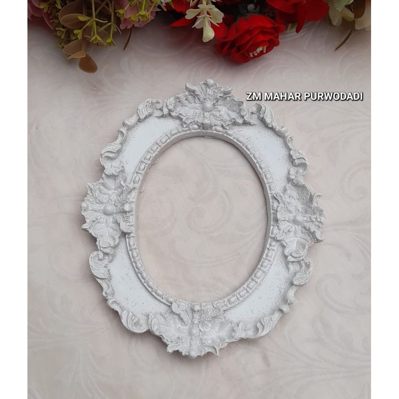 Frame Resin Mahar Scrapbook Oval Casablanca