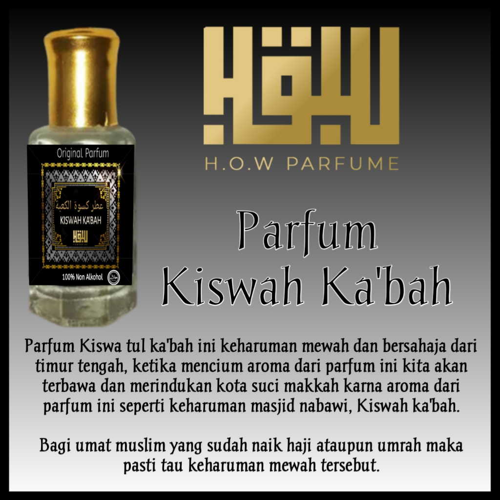 Parfum arab Kiswah kabah parfum 100% non alkohol