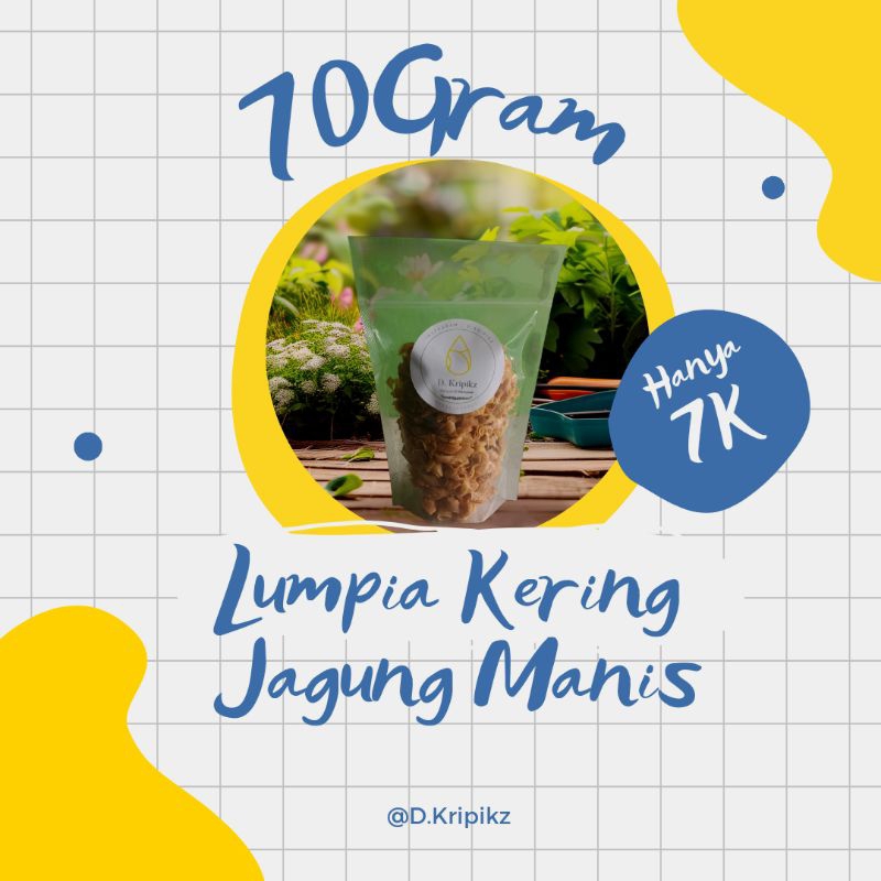 

Lumpia Kering Jagung Manis 70 Gram