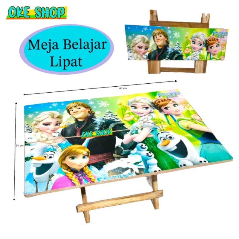 

Meja Lipat Meja Belajar Anak Kayu Motif Cewe Cowo