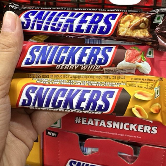 

Nickers Snickers Original, Berry Whip & Butter Scotch