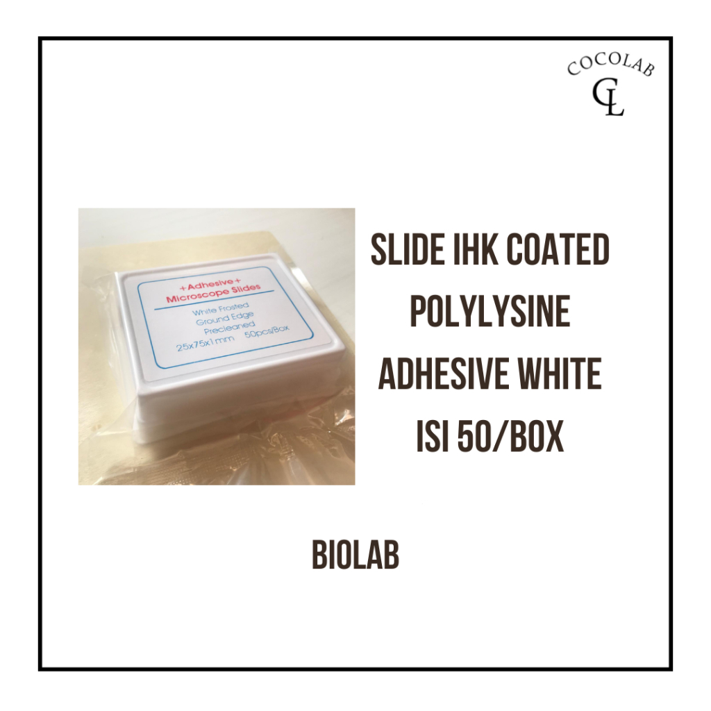 Slide IHK Coated Polylysine Adhesive Object Glass Mikroskop