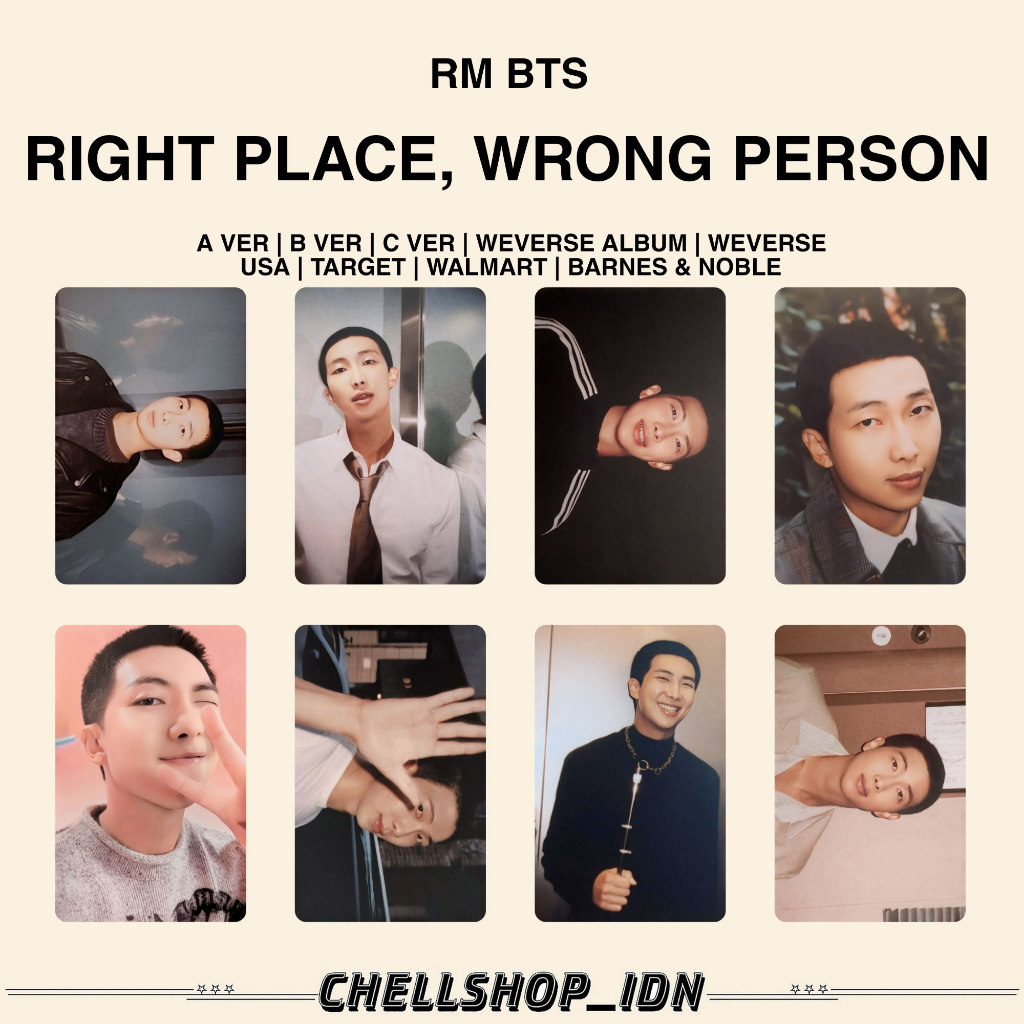 PHOTOCARD RPWP | RIGHT PLACE, WRONG PERSON