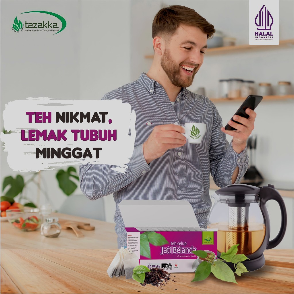 

Jati Belanda Teh Celup Pelangsing Alami Herbal Original Tazakka