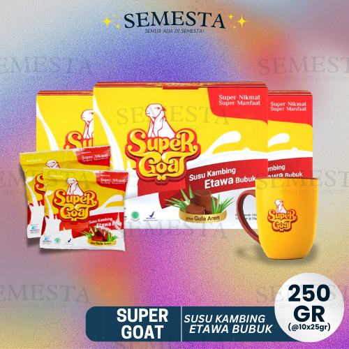 

Super Goat Susu Kambing Etawa 250gr (@10 Sachet 25gr)