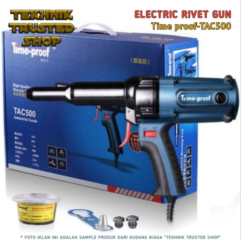 Electric rivet gun TIMEPROOF-TAC500 Mesin alat paku rivet listrik